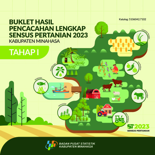 Buklet Hasil Pencacahan Lengkap Sensus Pertanian 2023 - Tahap I Kabupaten Minahasa