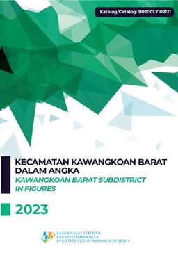 Kawangkoan Barat Subdistrict In Figures 2023